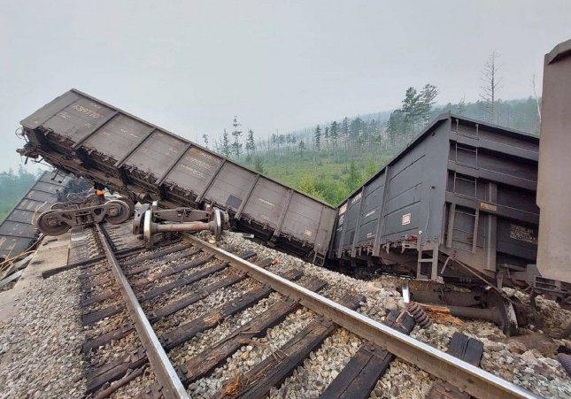 Choque de trenes mineros en Siberia / Instagram