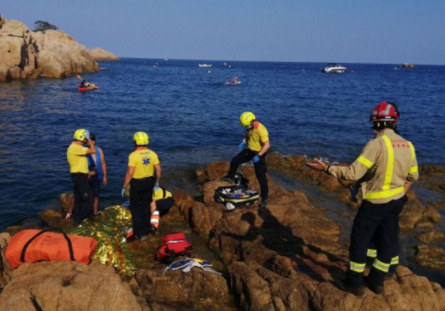 Herida grave Sant Feliu de Guíxols / Bombers de la Generalitat