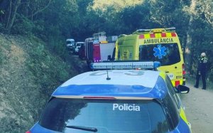 Accidente caza Argentona / Policía Local Argentona