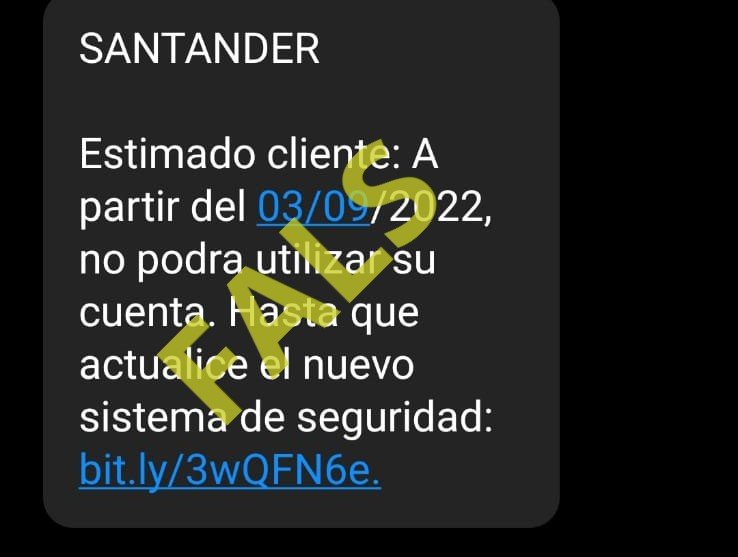 Estafa SMS a banco Santander / Mossos d'Esquadra