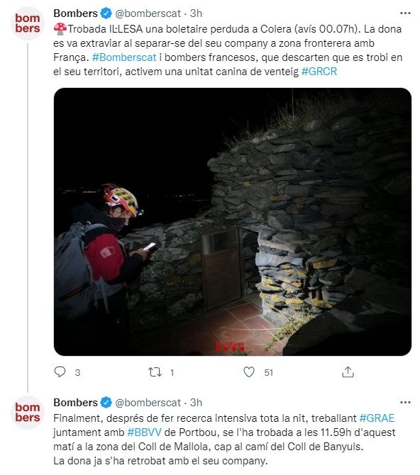 tuit bombers boletaire escocesa rescatada pirineu catala