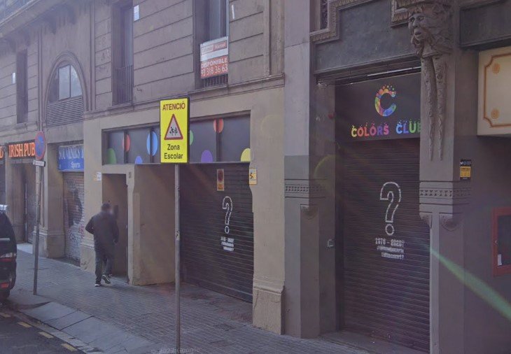 Discoteca Colors Club de Barcelona / GOOGLE STREET VIEW