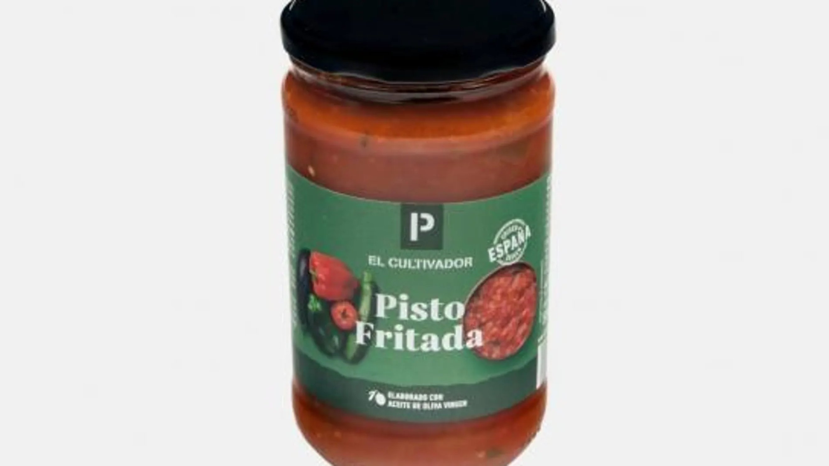 Imatge del 'Pisto Fritada' amb presència de cautxú negre / Foto: Aldi