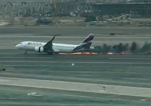 Avió Latam accidentat a l'aeropoert Jorge Chávez de Lima (Perú)