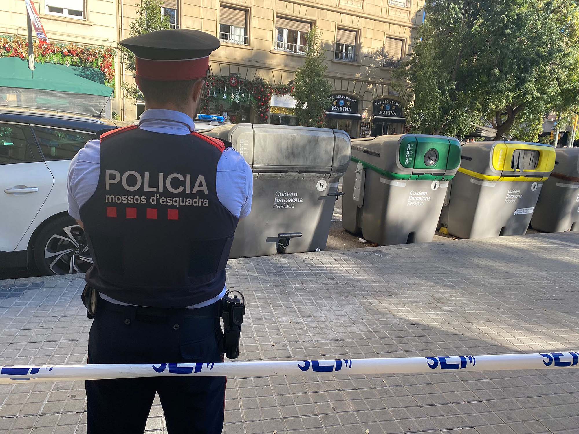 Mort Contenidor Mossos d'Esquadra - Barcelona