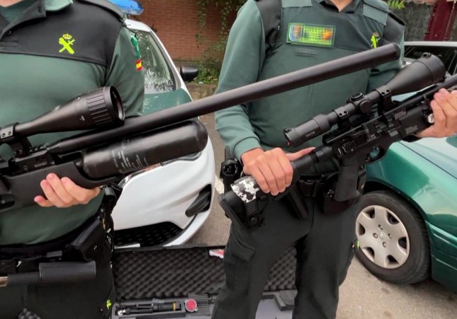 Les armes confiscades per la Guàrdia Civil