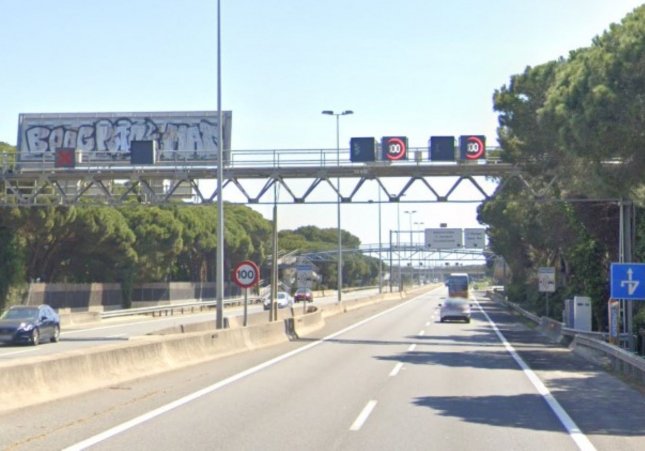 Tram de l'autovia C 31 a Gavà on ha estat atropellat el ciclista aquest dimarts / GOOGLE STREET VIEW