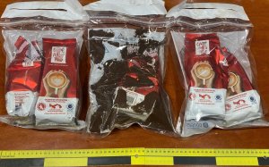 Els paquets de cocaïna negra intervinguts a Reus / GUÀRDIA CIVIL