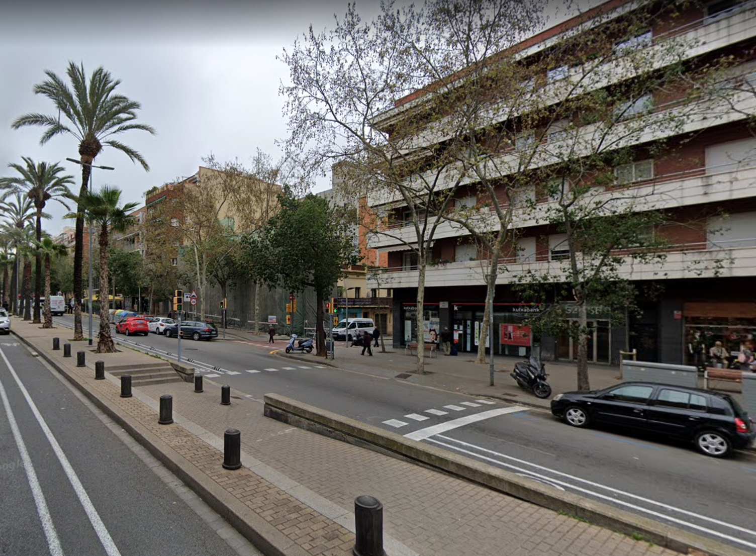 Lloc aproximat on s'ha produït l'apunyalament aquesta matinada de Reis a Barcelona / GOOGLE STREET VIEW