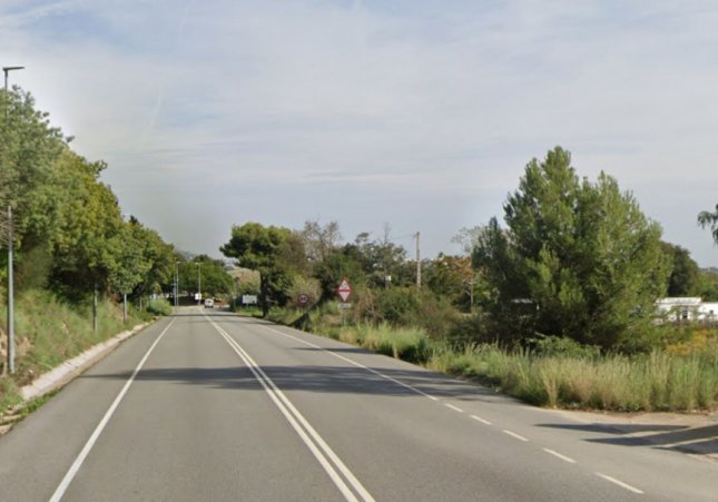 Carretera a Malgrat de Mar on ha passat l'accident 