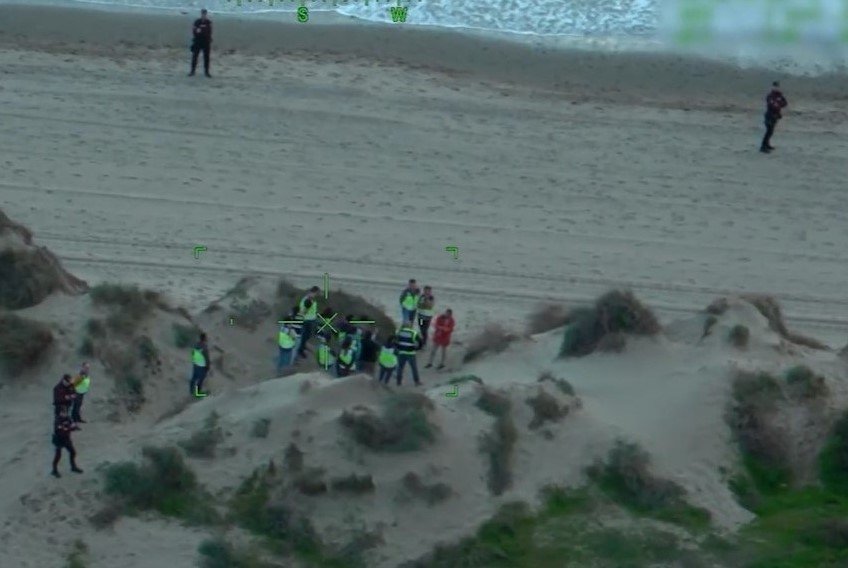 La platja on va ser trobat el cadàver de la dona a Marbella / POLICIA NACIONAL