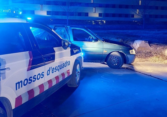 Detenció dels lladres després de la persecució pel centre de Manresa