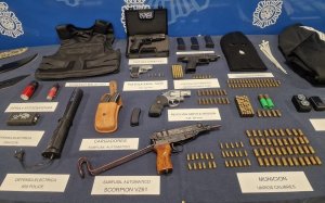 Objectes conficats als sicaris de Marbella per la Policia Nacional / CNP