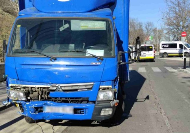 camio accidentat madrid