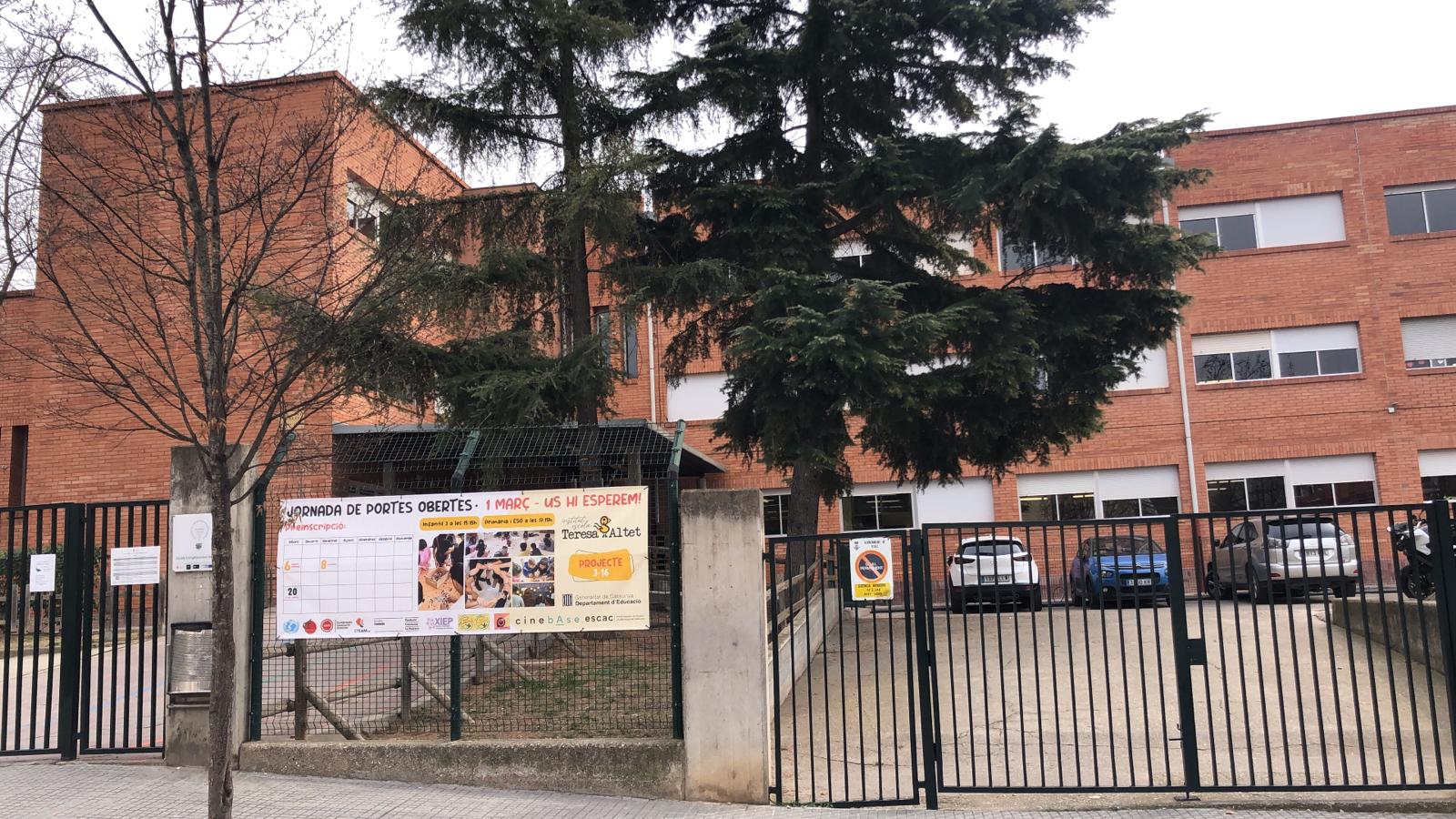 Institut Escola Teresa Altet de Ribí on ha tingut lloc l'agressió a la noia de 14 anys / CEDIDA