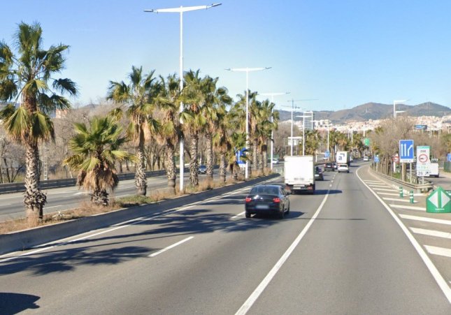 Zona on ha mort el motorista a la ronda litoral a Sant Adrià del Besòs