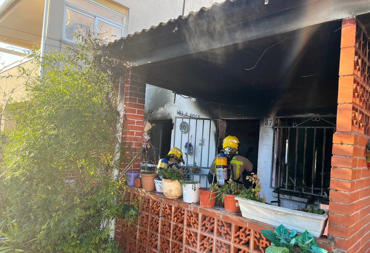La casa que ha cremat en un incendi a Albinyana