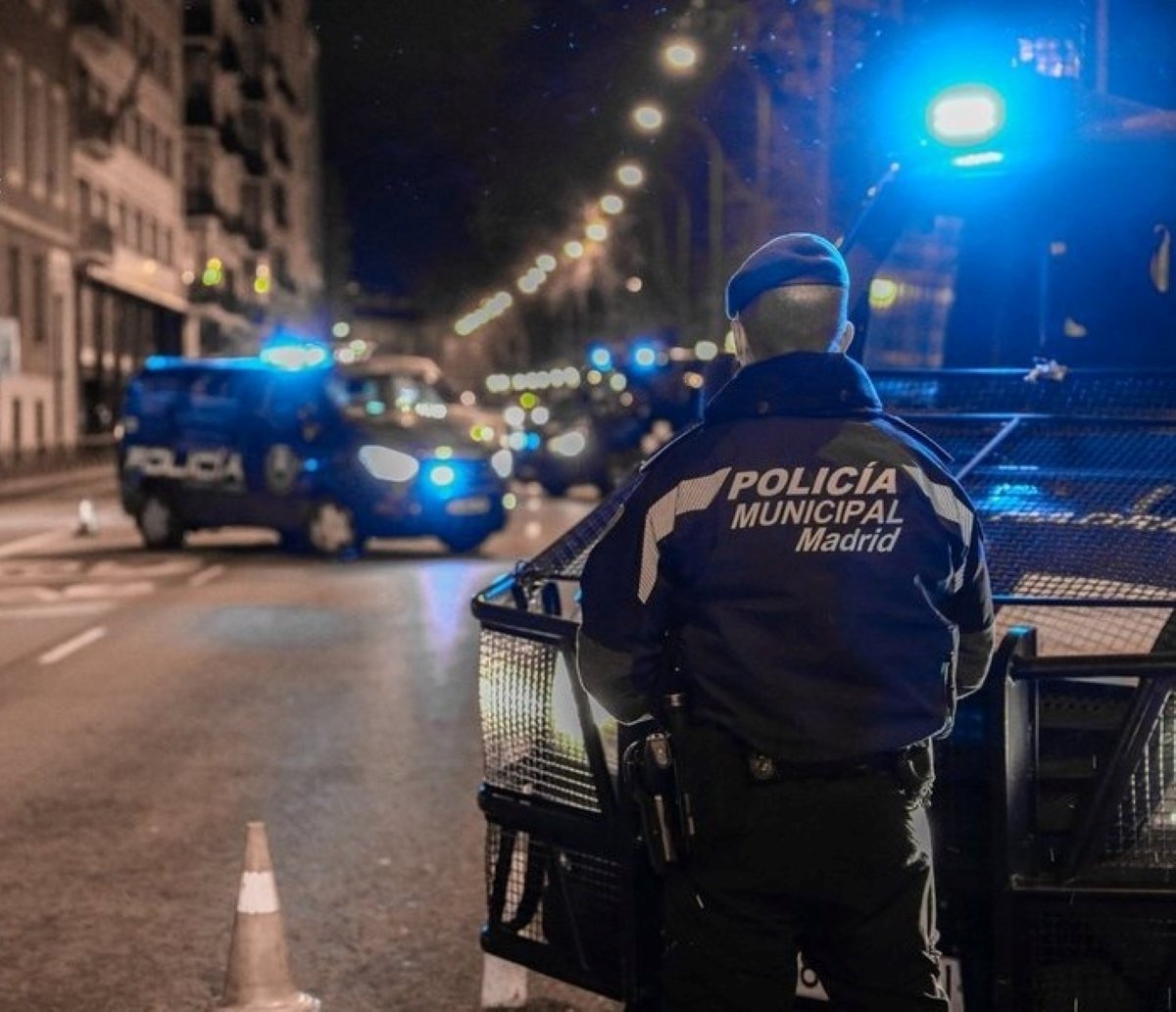 Un control de la Policia Municipal de Madrid en una imatge d'arxiu / PMM