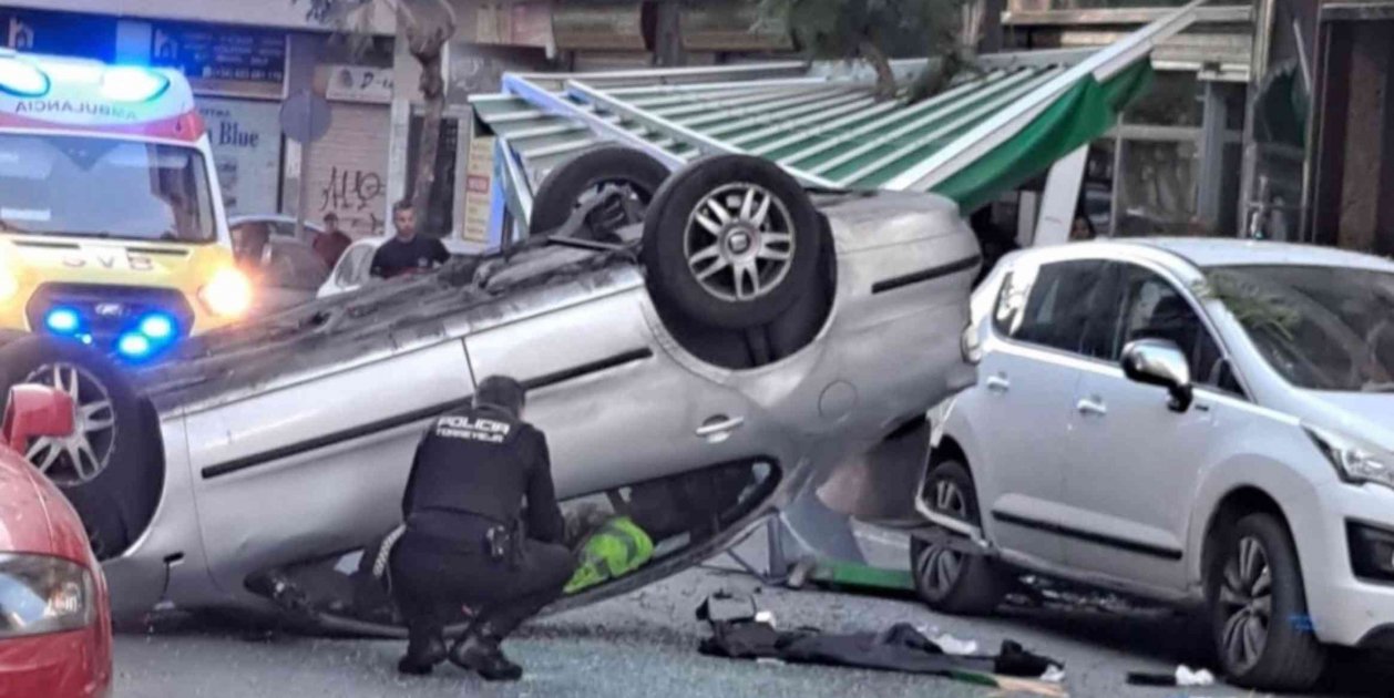 Un coche embiste a toda velocidad una terraza en Torrevieja: tres ...