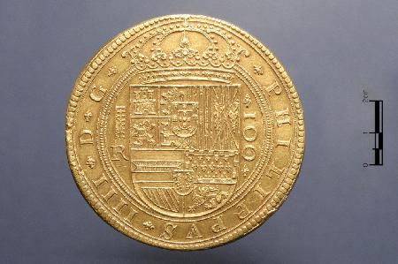 Centén o cien escudos de 1633 / Gemma Obón Tolosa - Museo Arqueológico Nacional