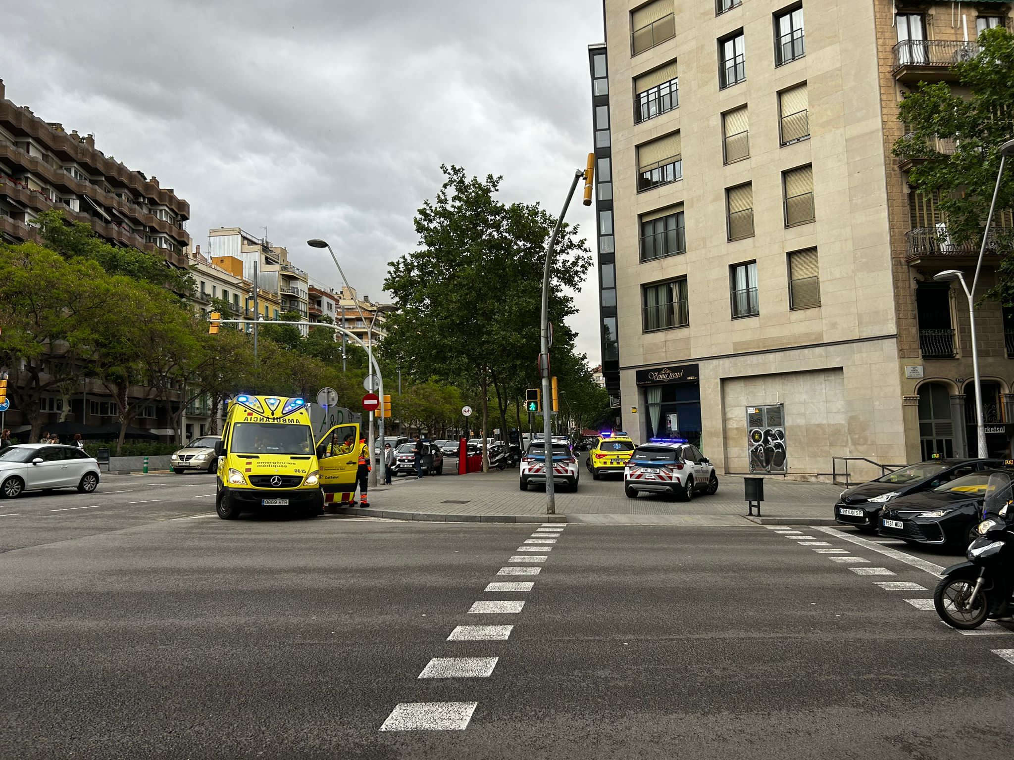 La calle donde se ha producido la pelea|riña a Barcelona / J.B.