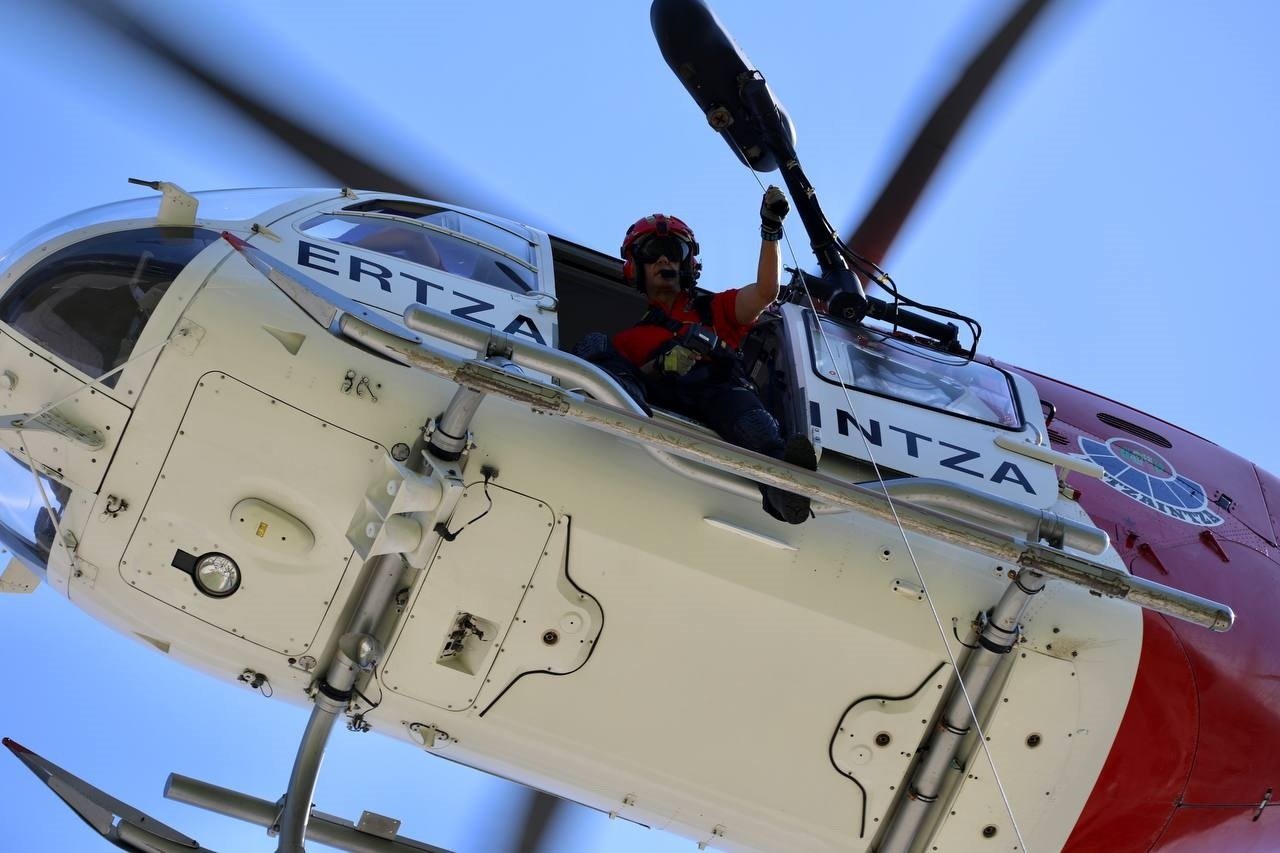 Helicòpter de l'Ertzaintza en una imatge d'arxiu