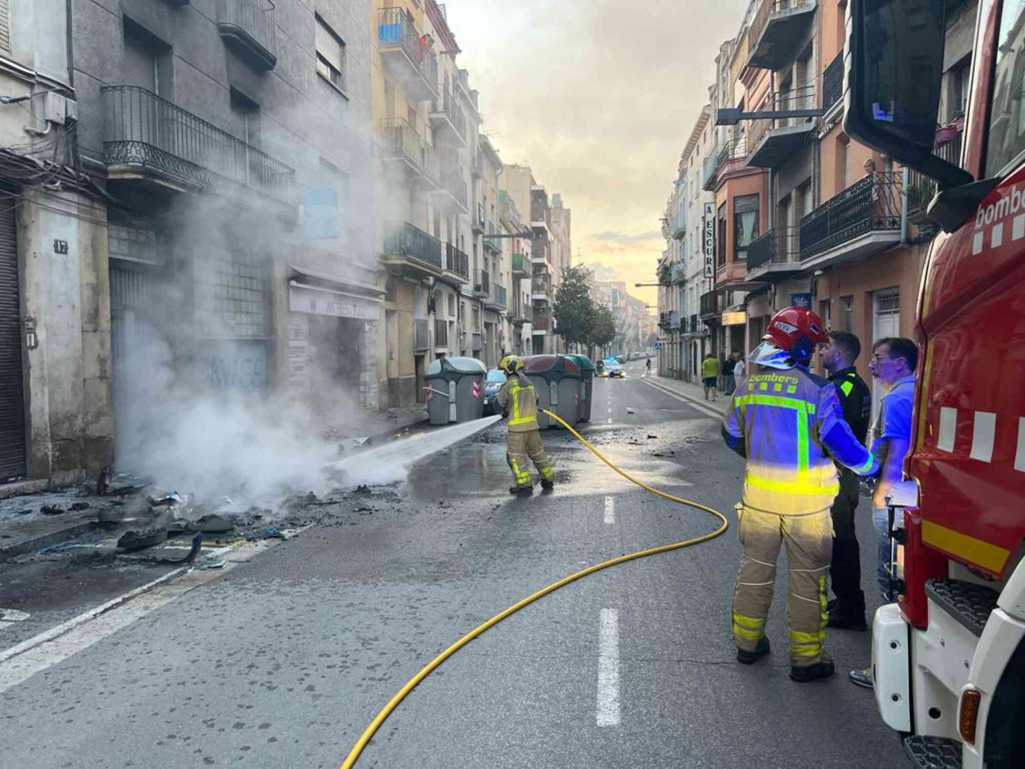 incendi contenidors igualada