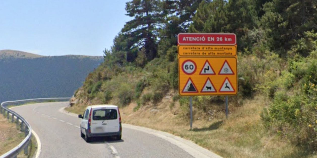 Accidente mortal en la N-260: un motorista pierde la vida al salirse de ...