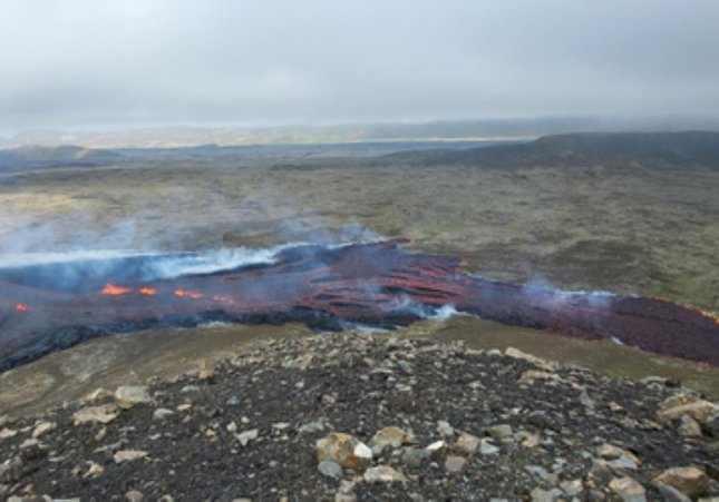 Erupció del volcà a Islàndia / Benedikt Ófeigsson, Meteo Islàndia
