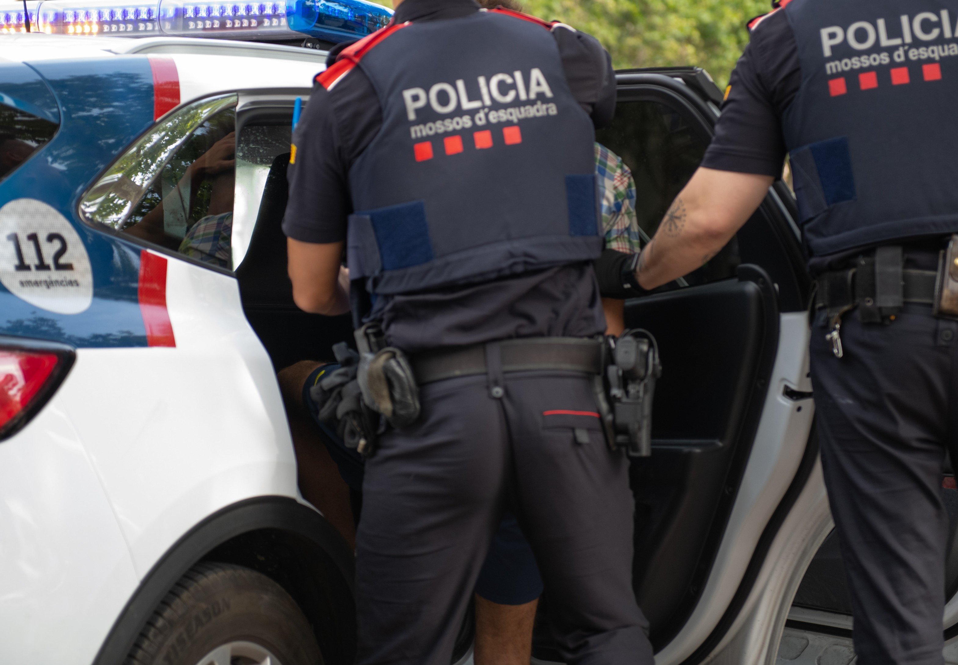 mossos detencio cotxe