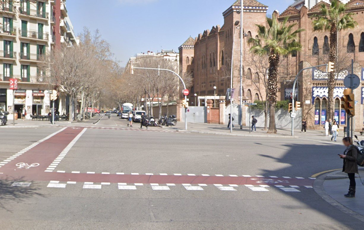 Carrer diputacio amb marina de Barcelona