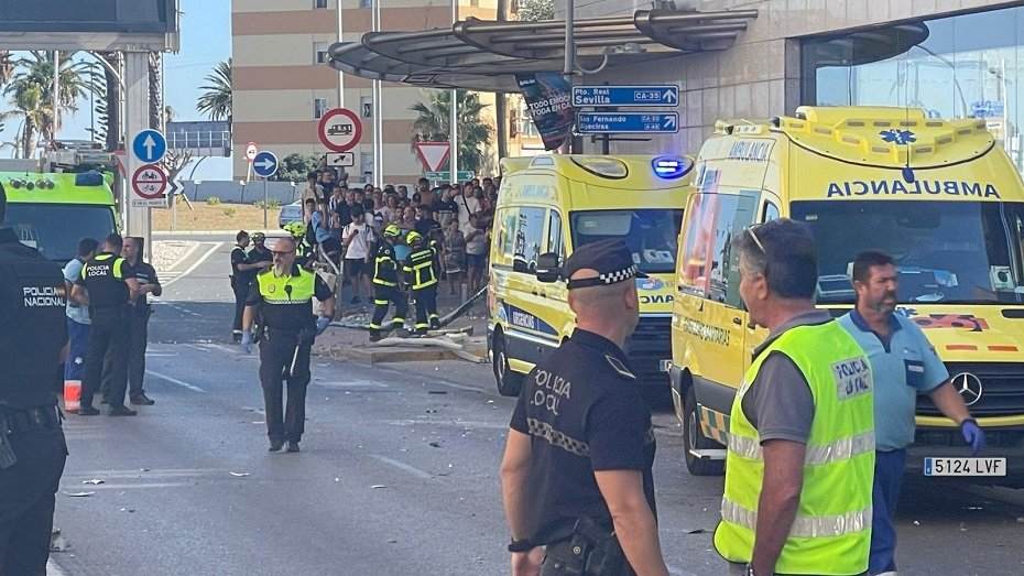 Lugar|Sitio del accidente en Cádiz / EMERGENCIAS 112 ANDALUCÍA Lugar|Sitio del accidente en Cádiz / EMERGENCIAS 112 ANDALUCÍA