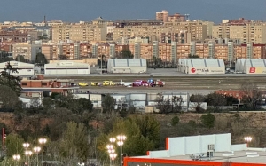 Accidente en el aeropuerto de Sabadell / ALBERTO DÍAZ