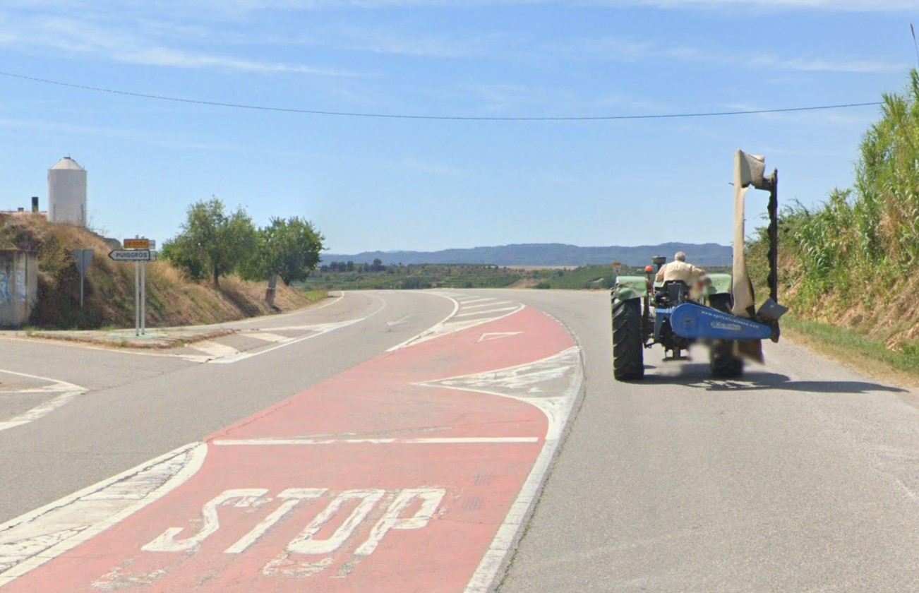 Carretera accident Puiggròs