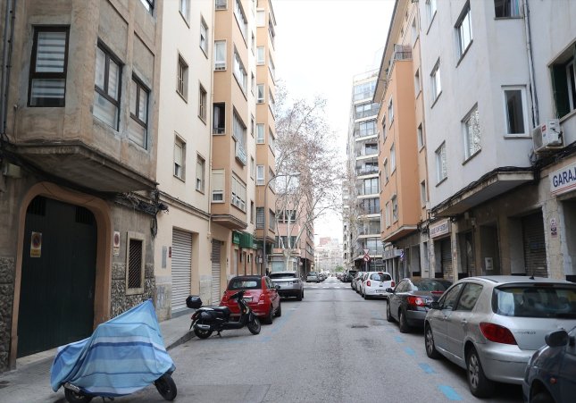 La calle donde un hombre ha agredido presuntamente a martillazos a una mujer, a 30 de enero de 2024, en Palma / ISAAC BUJ - EUROPA PRESS