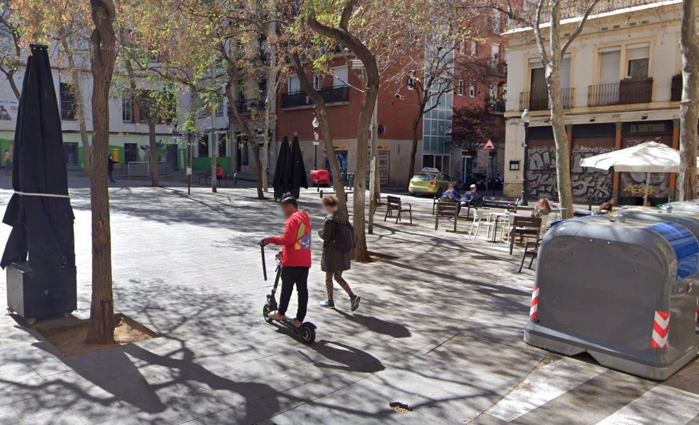Plaça Sortidor Poble sec Barcelona Google Street View