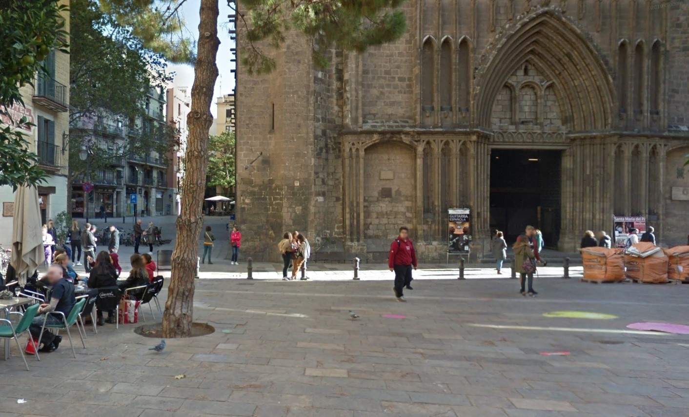 Plaça del Pi Barcelona Google Street View