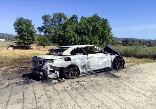 coche quemado sospechoso girona