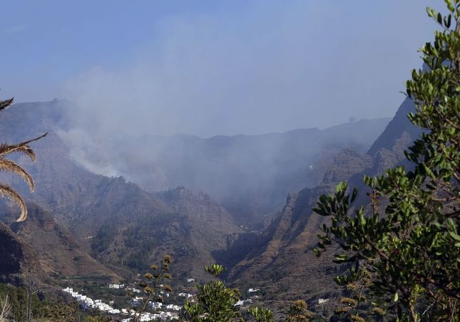 EuropaPress 2327885 Part de la zona afectada per l'incendi de l'illa de Gran Canària de la qual continua sortint fum EuropaPress 2327885 Part de la zona afectada per l'incendi de l'illa de Gran Canària de la qual continua sortint fum