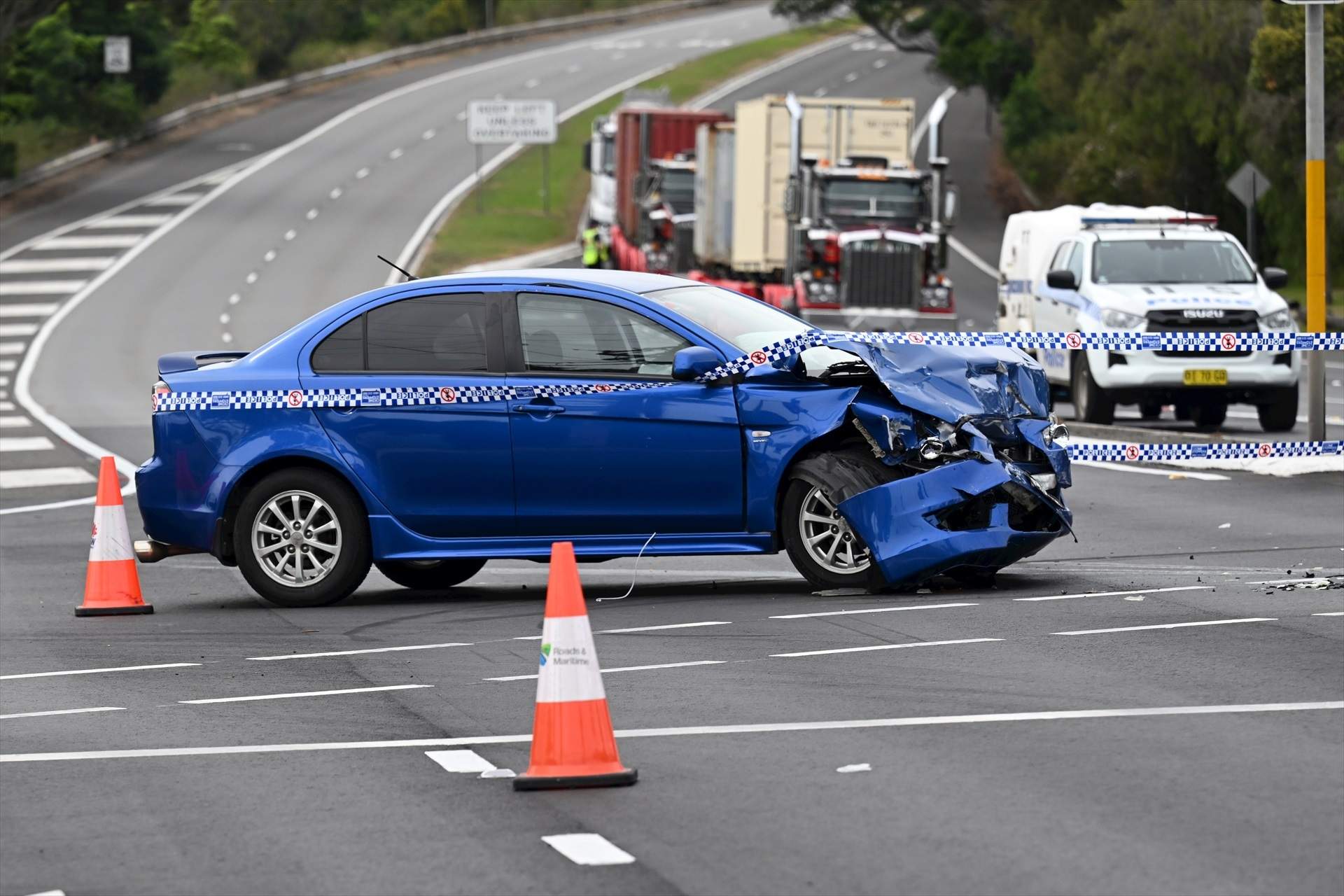 EuropaPress 6172055 25 august 2024 australia sydney scenes after two vehicle crash in engadine