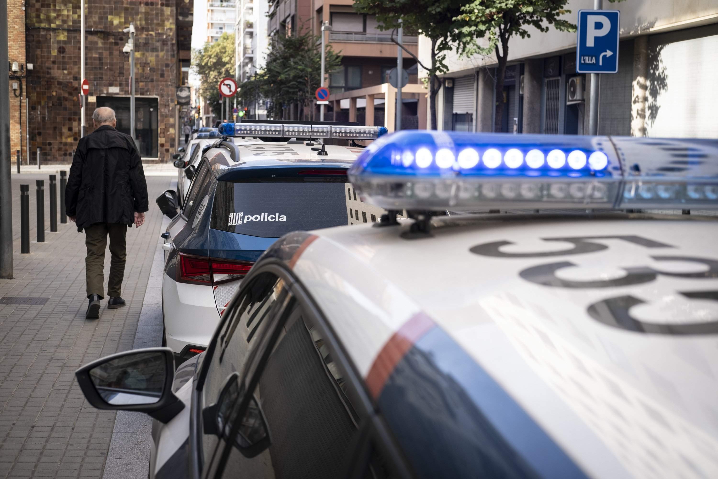 Recurs mossos d'esquadra llums / Foto: Carlos Baglietto