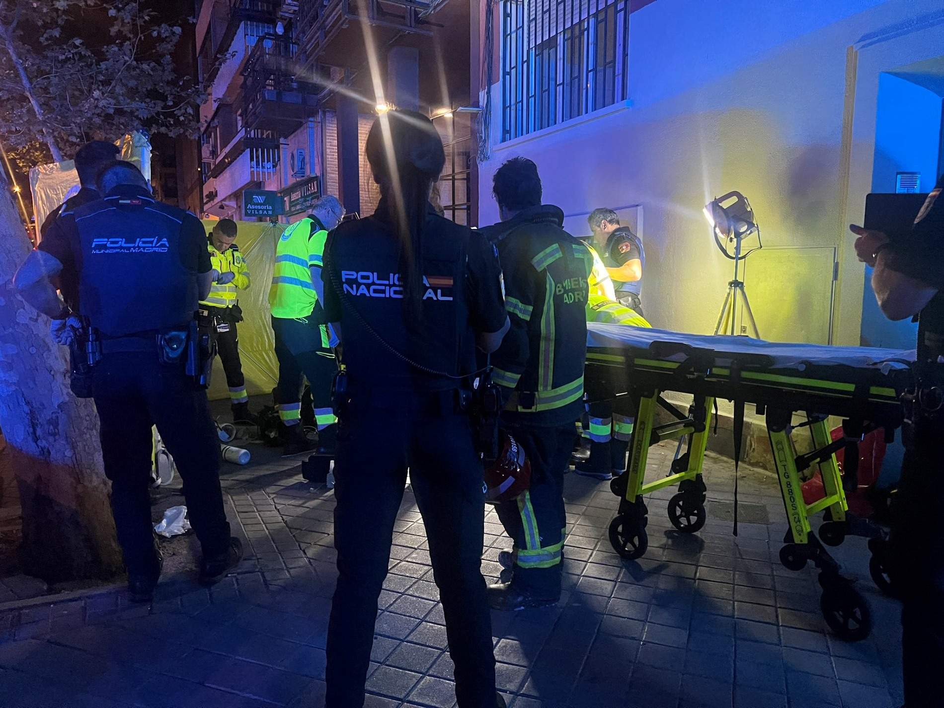 Incendio madrid herida grave