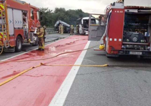 accidente tordera bomberos