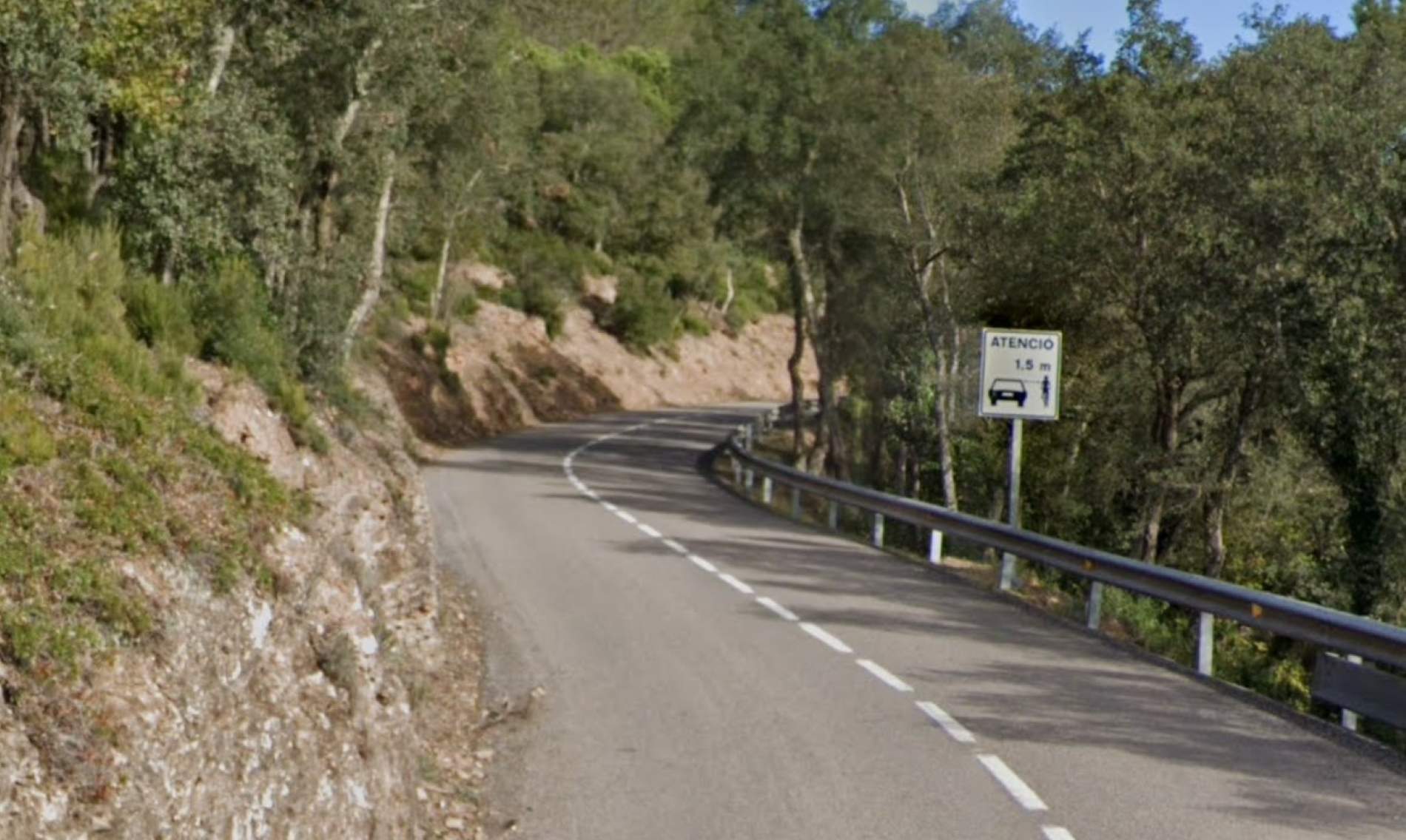 Carretera Quart accident Google Street View