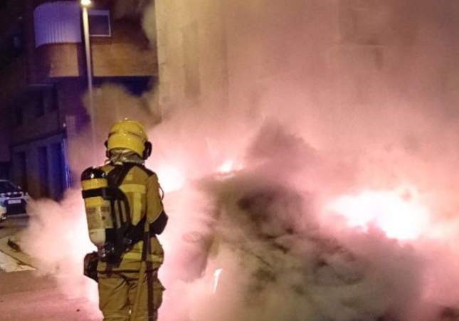 incendio coches lleida