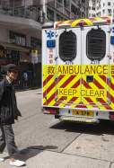 EuropaPress 5460326 february 28 2020 hong kong china an ambulance stationed on the street