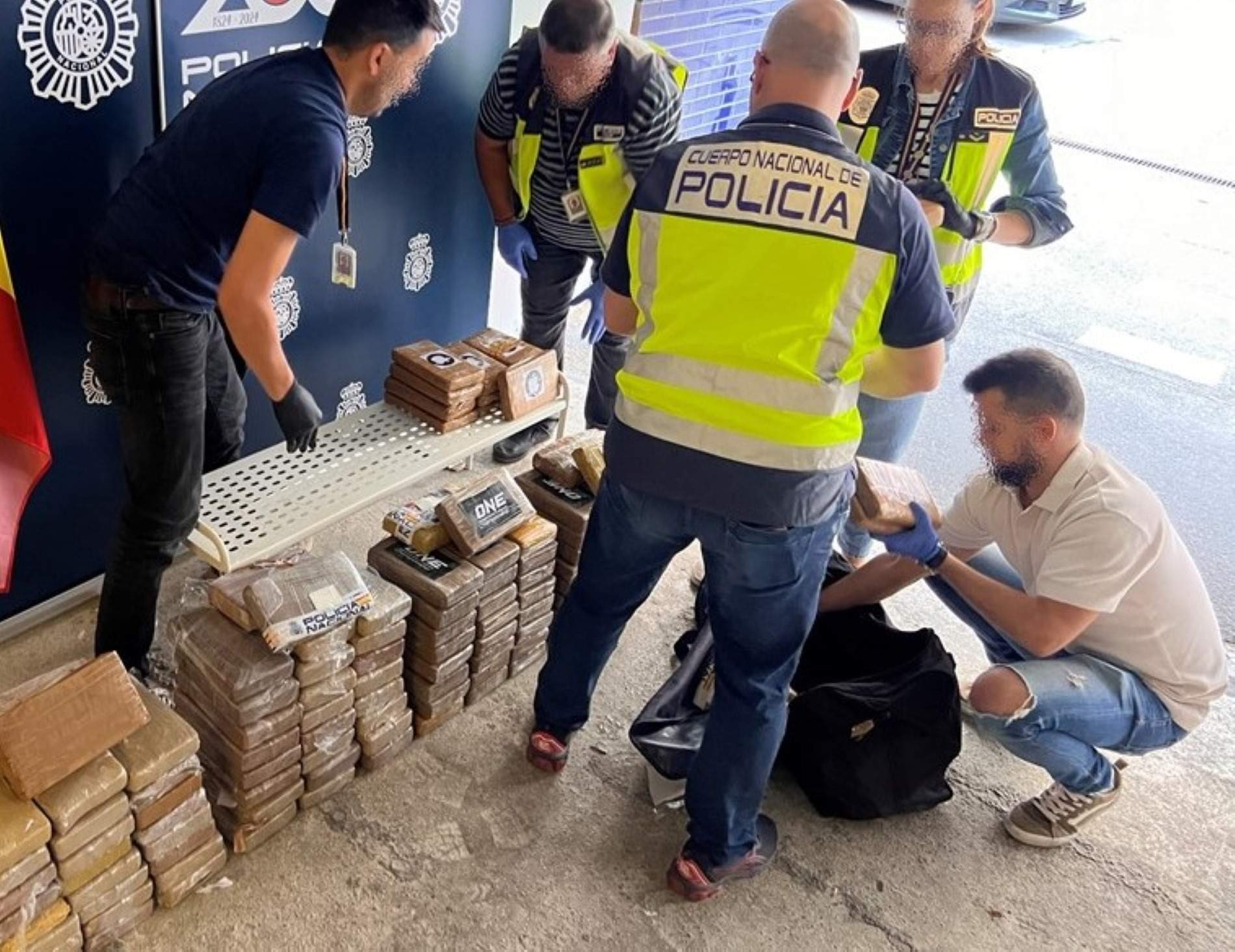 Cocaína intervenida en el puerto de Barcelona CNP