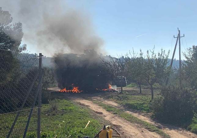 incendi maquina recolectora bovera cedida