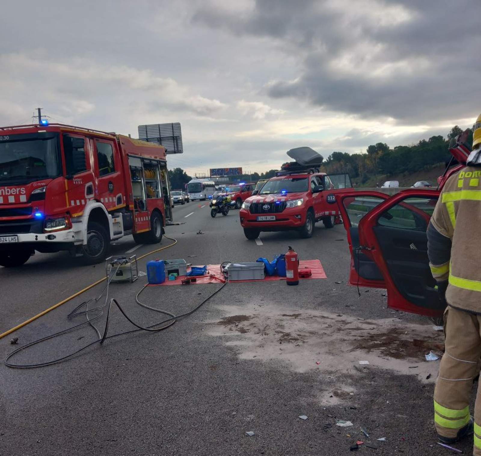 accident múltiple sant cugat