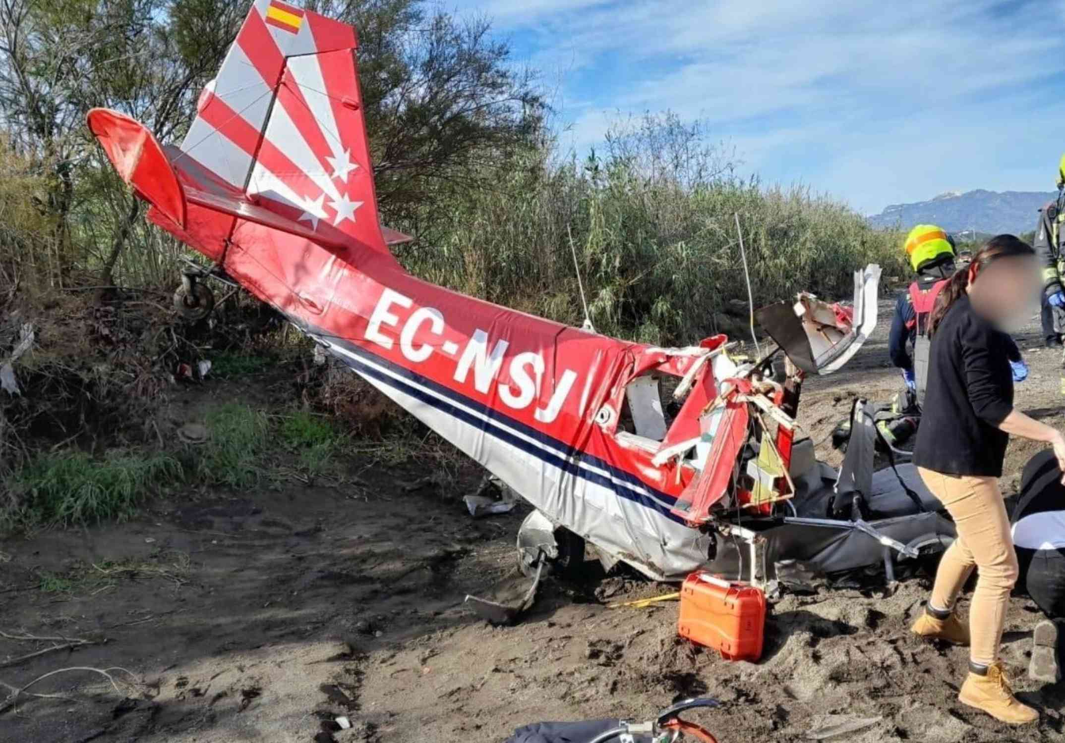 accident mortal avioneta malaga